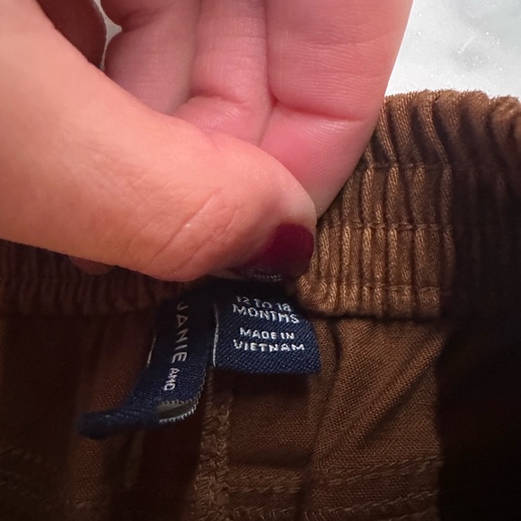 Janie and Jack Brown Straight Pant - Picture 12 of 13